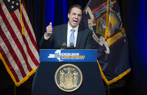 Cuomo proposed the Excelsior Scholarship during his State of the State addresses, one of which he gave in Syracuse, pictured here.