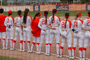 Syracuse totaled 23 hits and 20 runs in its doubleheader Monday, defeating Le Moyne 11-1 and Norfolk State 9-0.